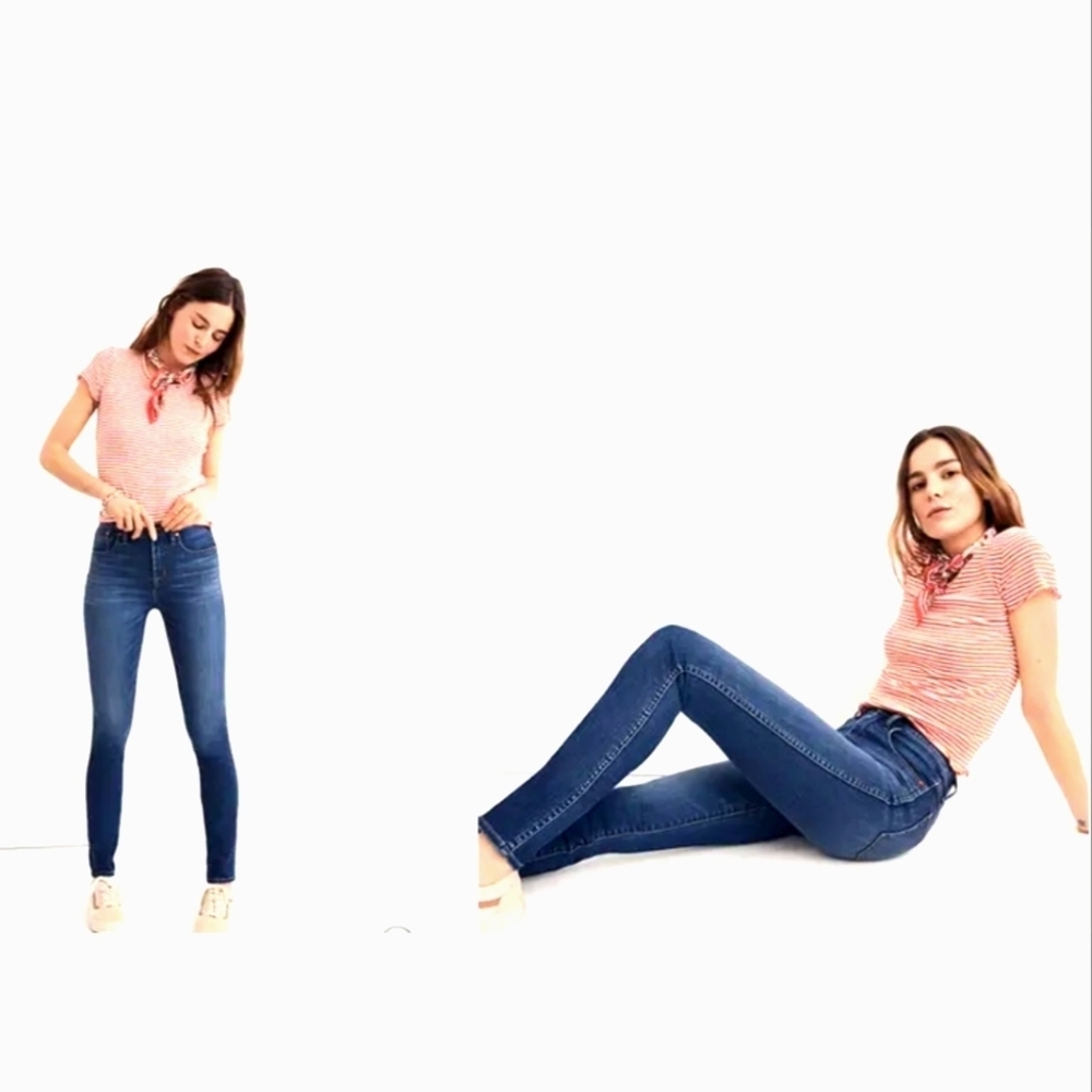 SALE*- Madewell Jeans dark wash premium jeans stretch HIGH RISE sz.28